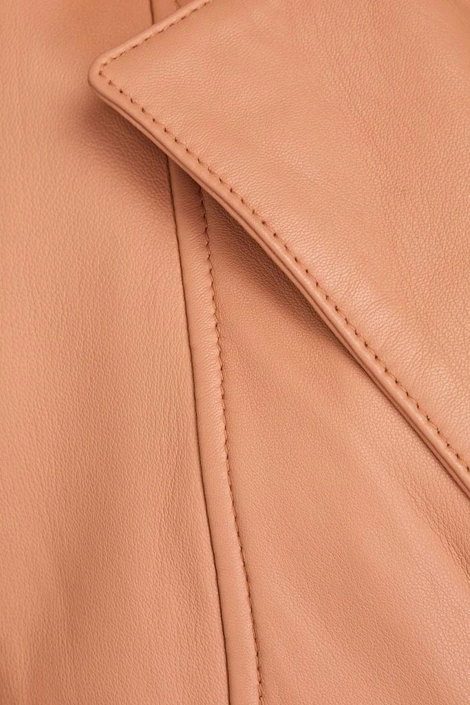 Muubaa Belted leather coat 4