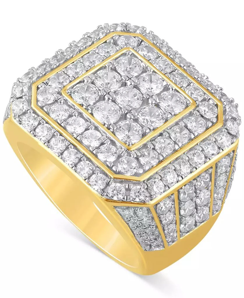 Men's Diamond Cluster Ring (5 ct. t.w.) in 10k Yellow, White or Rose Gold