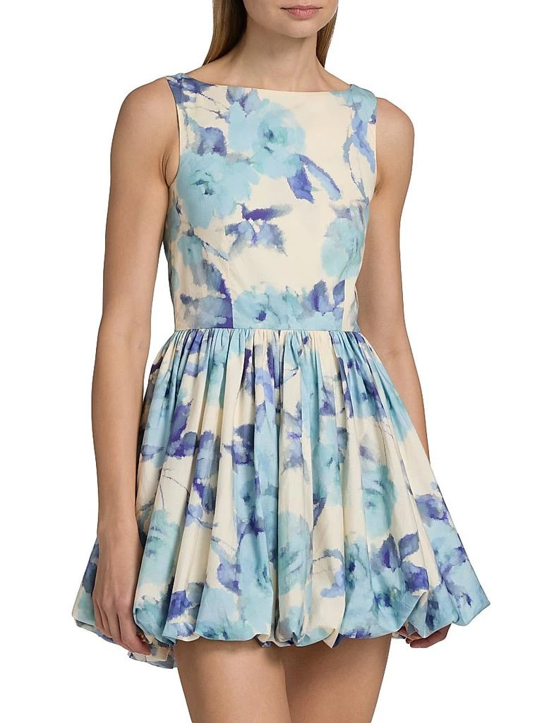 Azeeza Ananya Satin Cotton-Blend Bubble Minidress 3
