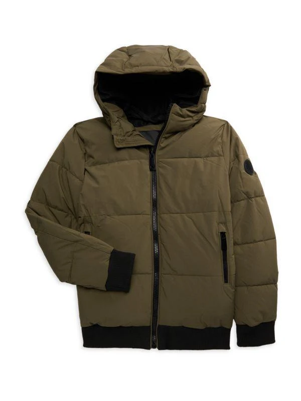 NOIZE Boy's Hooded Bomber Jacket 1