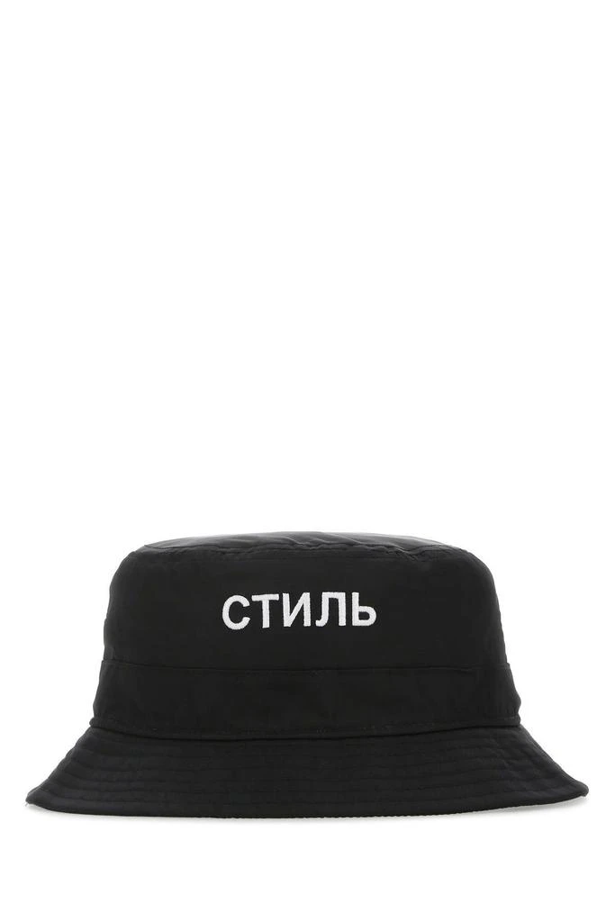 HERON PRESTON Black Nylon Hat 1