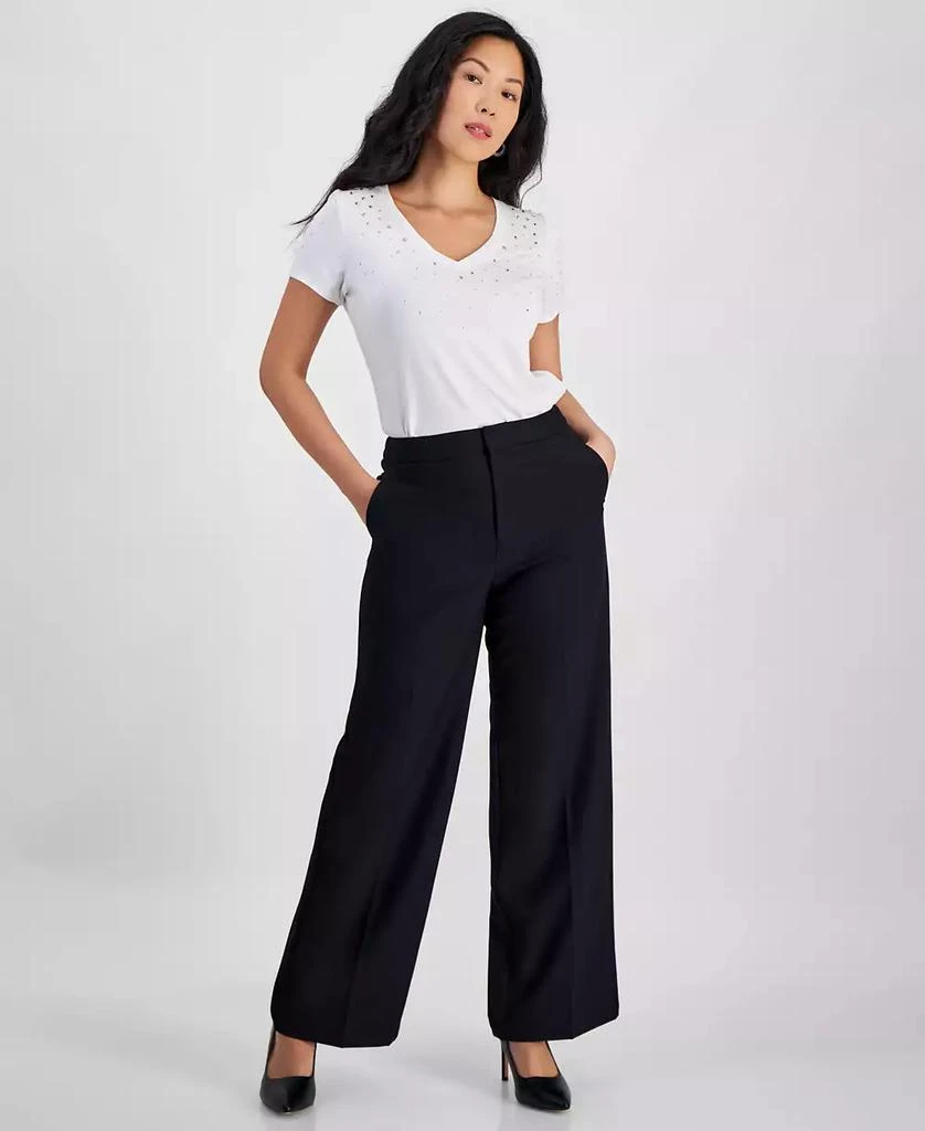 INC International Petite Wide-Leg Pants, Created for Macy's 1