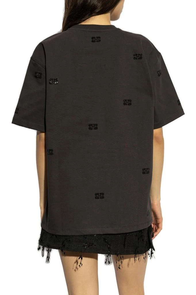 Ganni Ganni Embellished Logo Detail T-Shirt 2