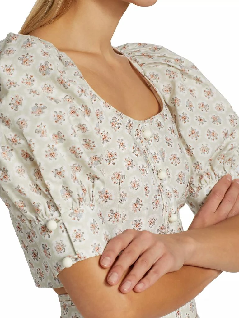 Anna Mason Rosi Floral Crop Top 6