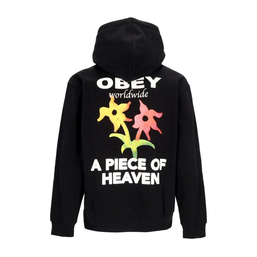Obey A Piece Of Heaven Men's Hoodie Premium Hooded Fleece Black 1