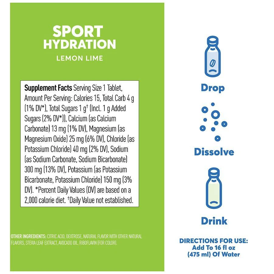 nuun Sport Electrolyte Drink Tablets Lemon Lime 3