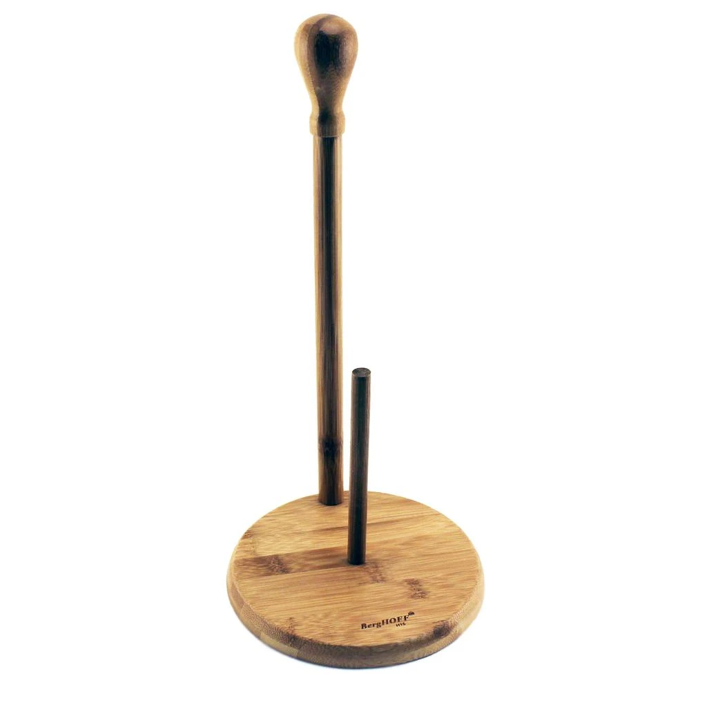 BergHOFF Bamboo Kitchen Set 4pc (Cook Book Holder, Garlic Bowl, Paper Towel Holder, & Rolling Pin) 5