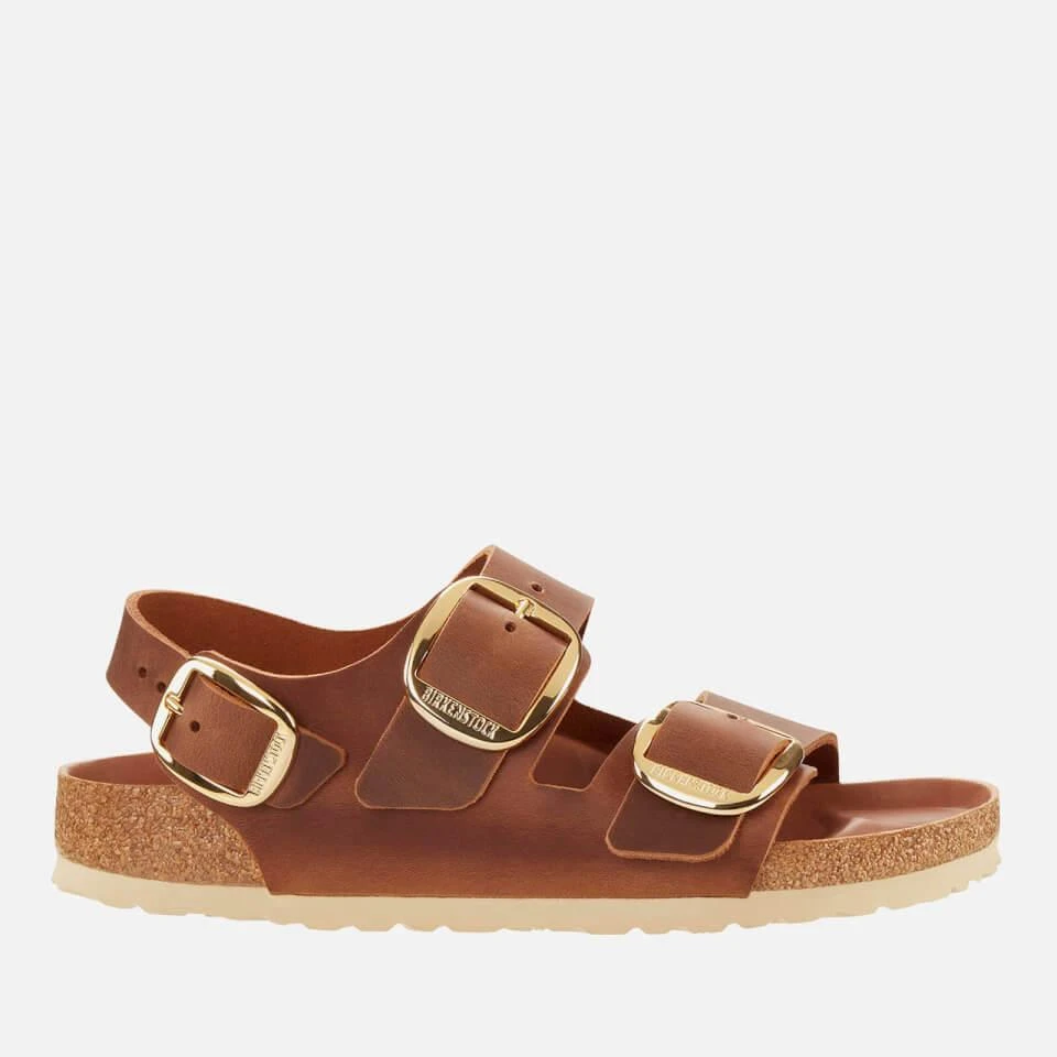 Birkenstock BIRKENSTOCK MILANO BUCKLE OILED LEATHER SANDALS 1