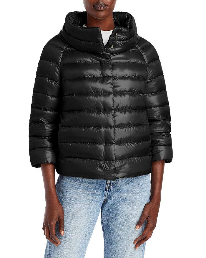 Herno Sofia Iconico Cropped Down Puffer Coat 3