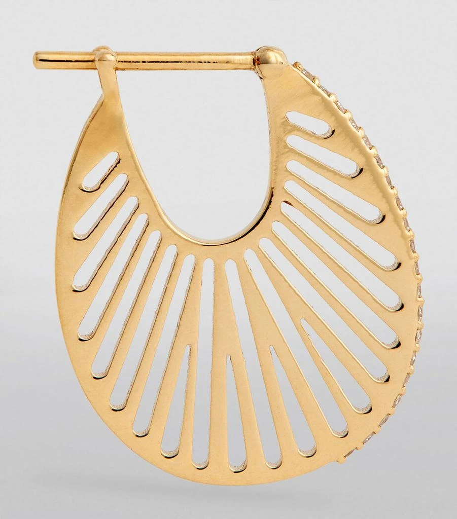 L'ATELIER NAWBAR Yellow Gold and Diamond Cosmic Rays Earrings 3