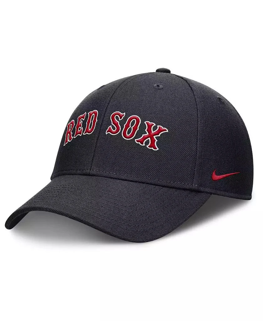 NIKE Men's Navy Boston Red Sox Rise Gaberdine Adjustable Hat 3