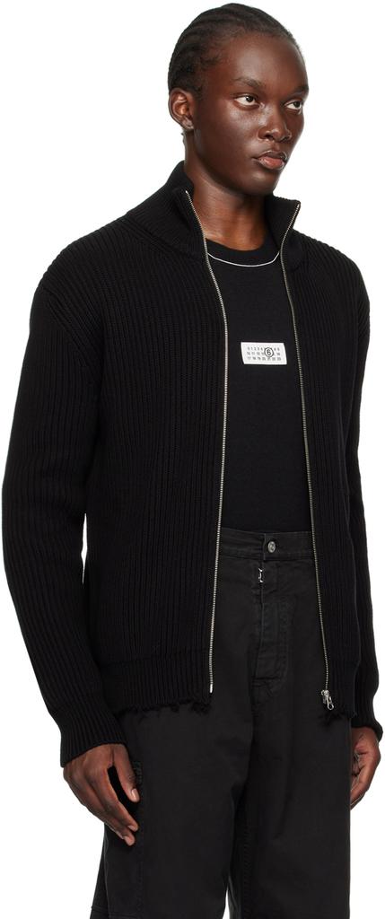 Shop Black Frayed Edge Cardigan on Sale at BeyondStyle – Get
