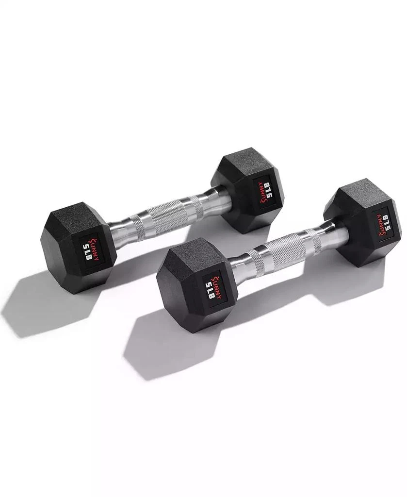 Sunny Health 
Fitness Core Fit Hex Style Dumbbells 15-Pound (Pair)