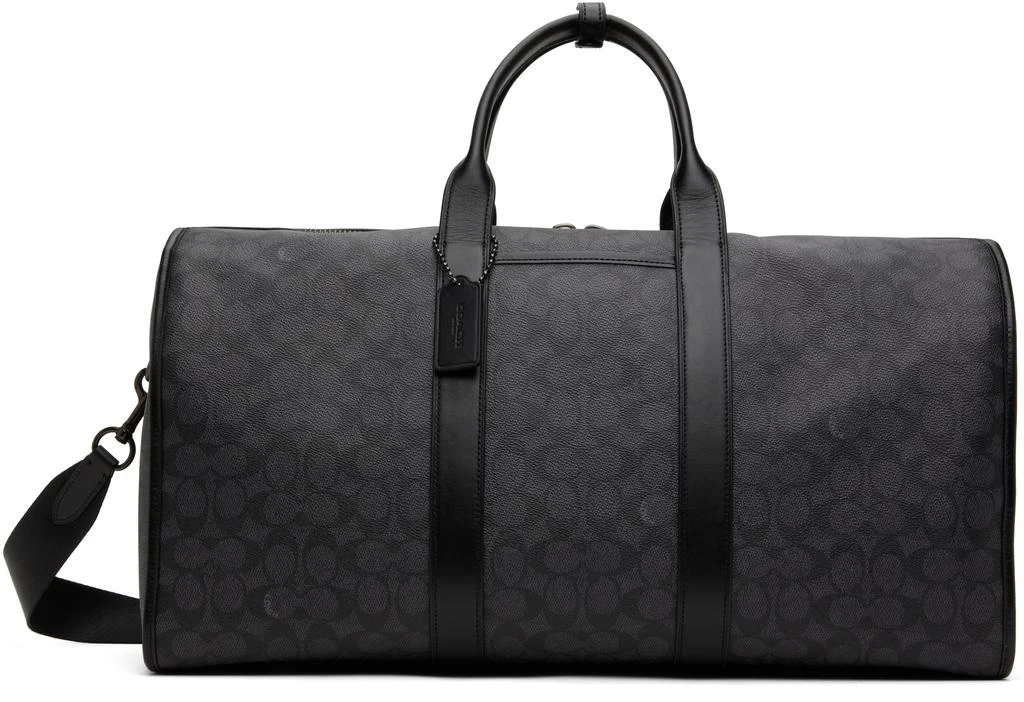 Coach Black Gotham Signature Canvas Duffle Bag 1