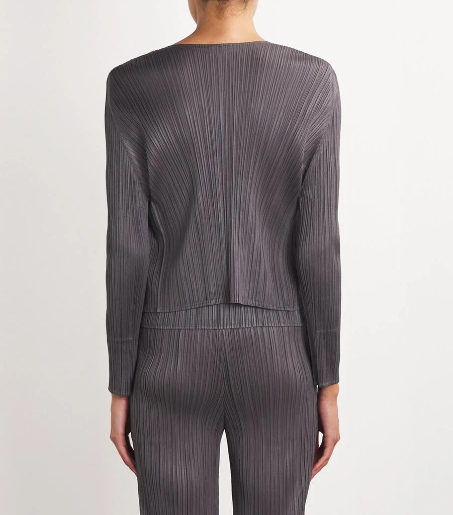 Pleats Please Monthly Colors September Pleated Cardigan 4
