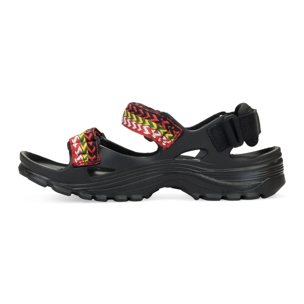 Lanvin BLACK X SUICOKE WAVE LACETS CURB SANDALS 2