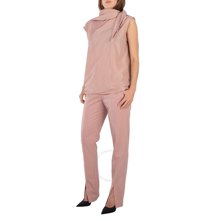 Tibi Toffee Wool-Blend Cassius Suiting Slim Pants