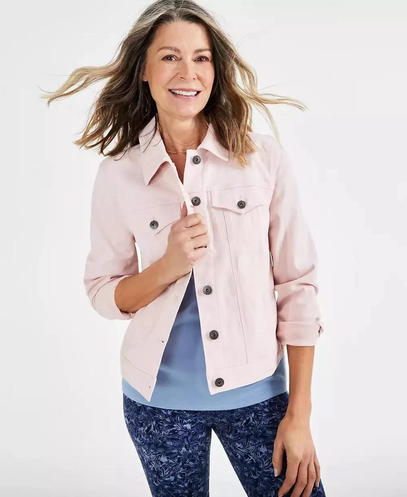 Style & Co Women's Classic Denim Jacket, Created for Macy's 1