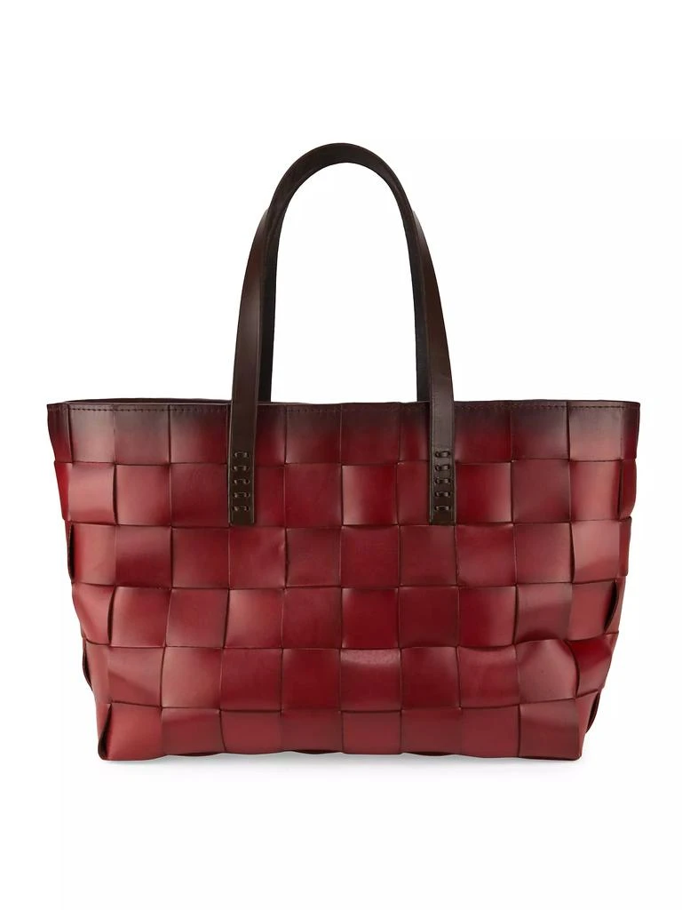 Dragon Diffusion Woven Leather Tote Bag 1