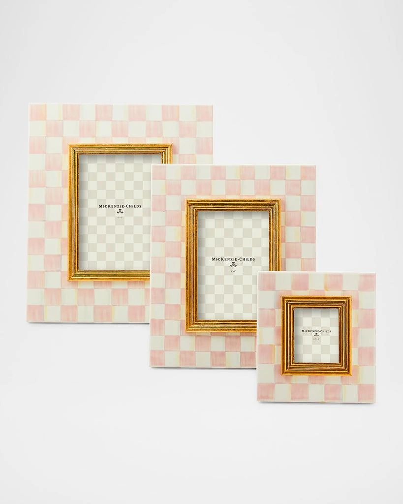 MacKenzie-Childs Rosy Check Picture Frame, 2.5" x 3" 2