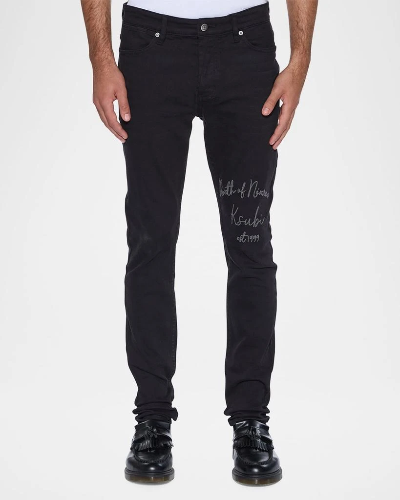 Ksubi Men
s Van Winkle Jasper Black Arch Skinny Jeans 3
