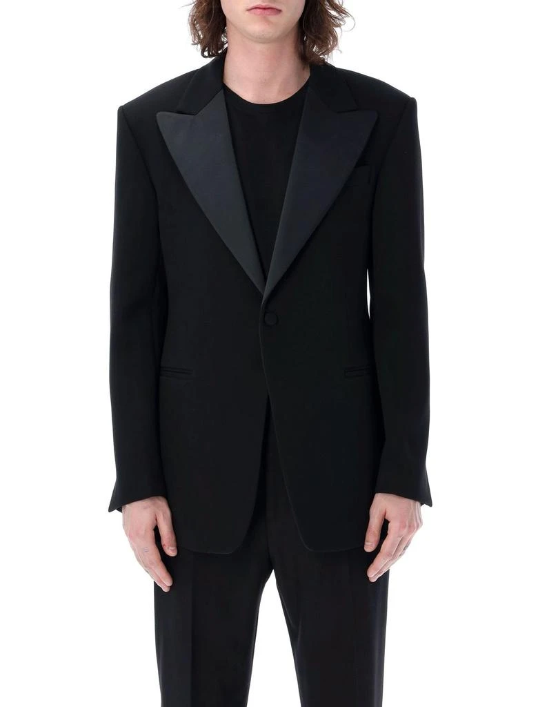 Salvatore Ferragamo Ferragamo Single-Breasted Tuxedo Tailored Blazer 1