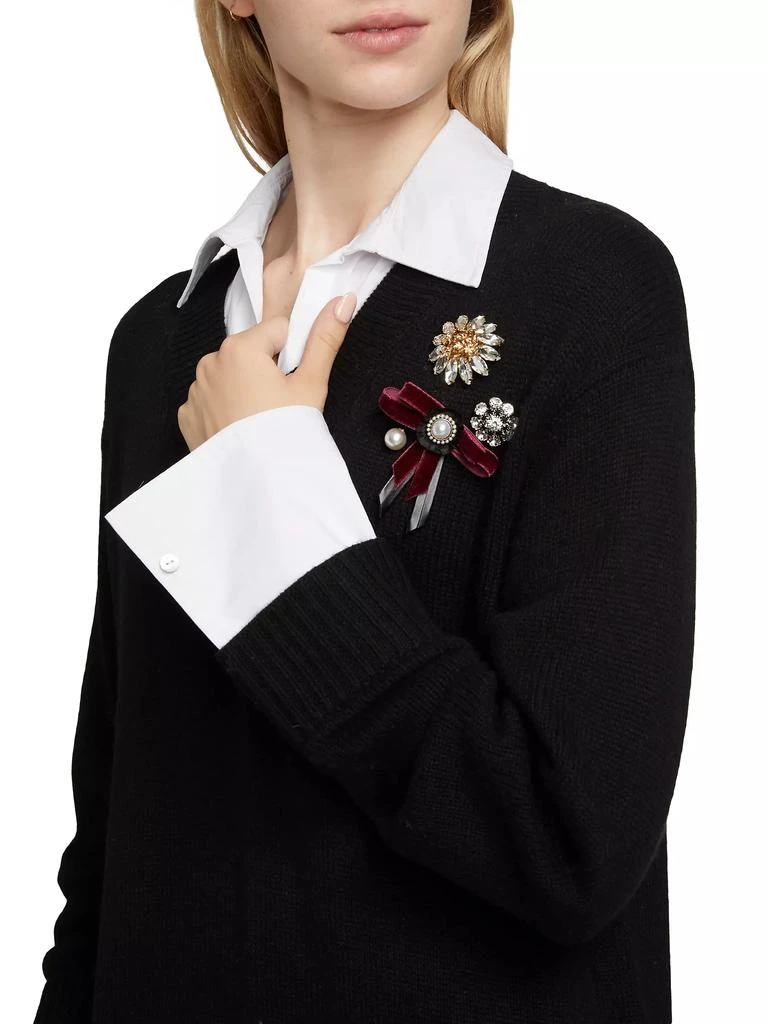 Cinq à Sept Santina Brooch Sweater Minidress 6