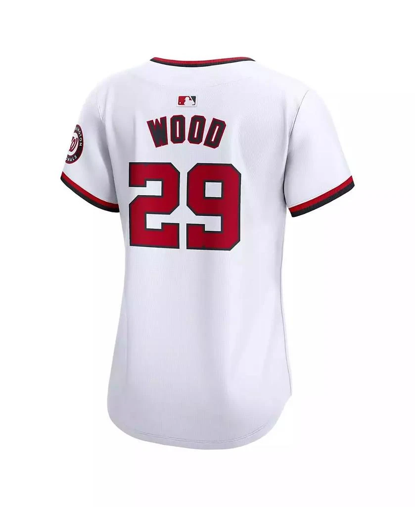 NIKE Women's James Wood White Washington Nationals Home Limited Player Jersey 3
