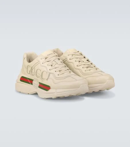 Gucci Rhyton leather sneakers 4