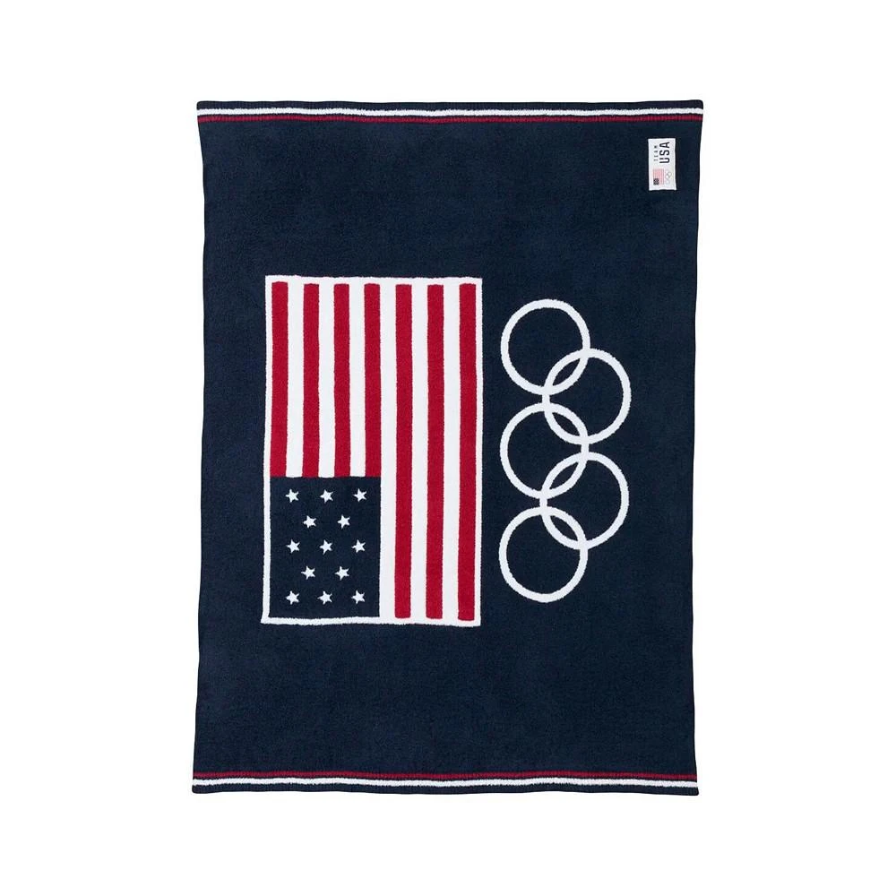 ALPHA Team USA Barefoot Dreams CozyChic Olympic Rings Throw