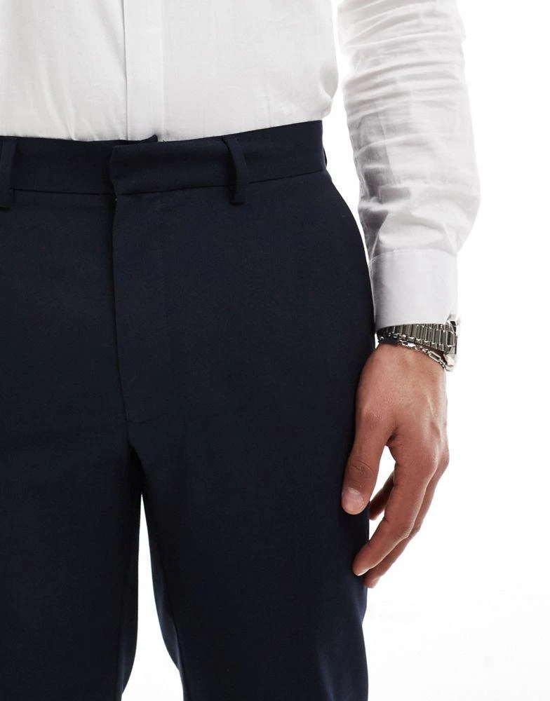 ASOS ASOS DESIGN  slim suit trousers in navy 3