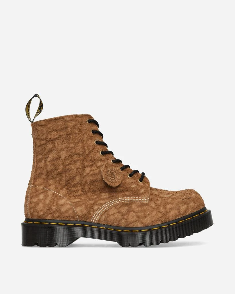 Dr. Martens 1460 Pascal Emboss Suede Boots Savannah Tan 1