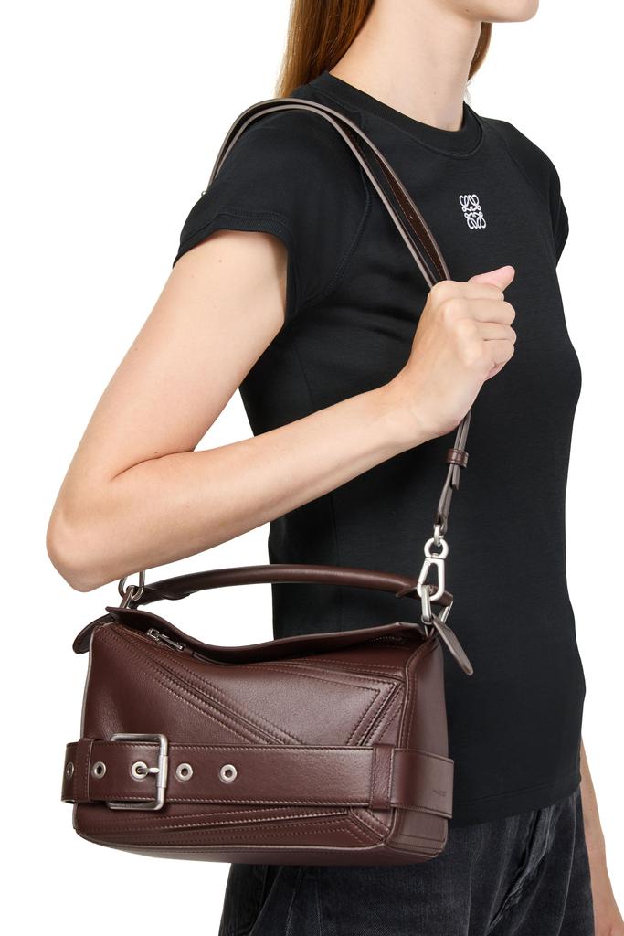 Loewe Small Puzzle Biker bag in shiny calfskin - Tote Bags