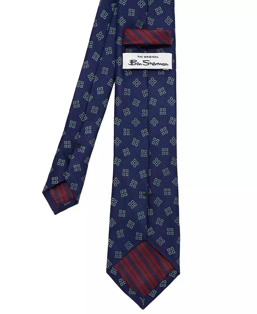 Ben Sherman Men's Geo-Pattern Silk Tie