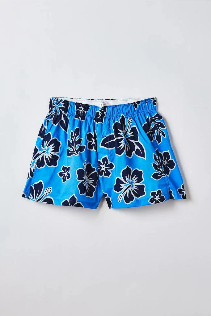 Urban Outfitters Hibiscus Pattern Woven Boxer Short 1
