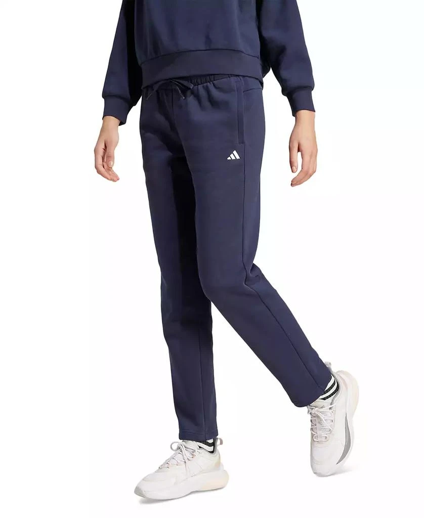 Adidas Women's Feel Cozy Small Logo Fleece Sweatpants 1