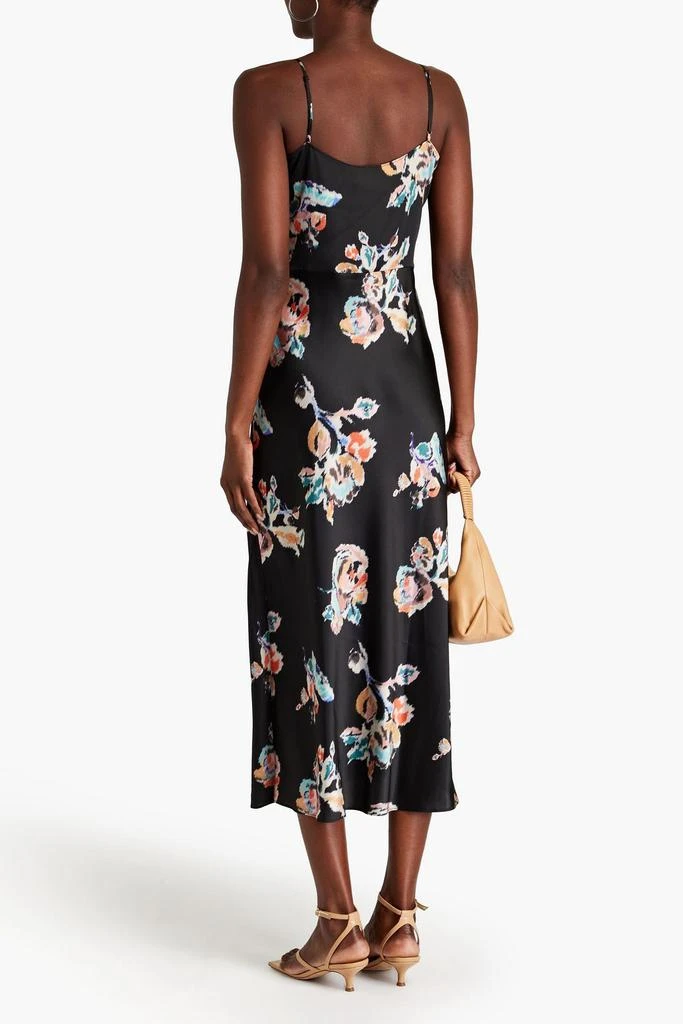 Vince Draped floral-print satin maxi dress 3