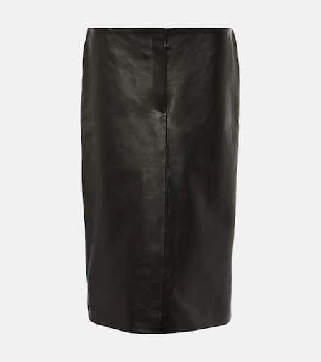 Magda Butrym Leather midi skirt 1