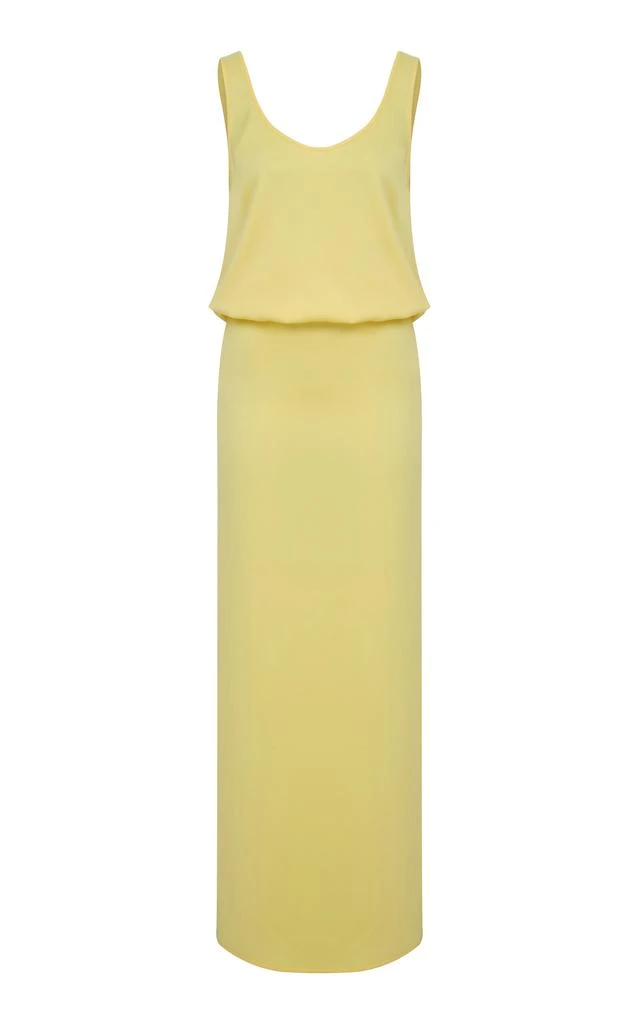 ILA ILA. - Hilda Draped Satin Maxi Dress - Yellow - EU 36 - Moda Operandi 1