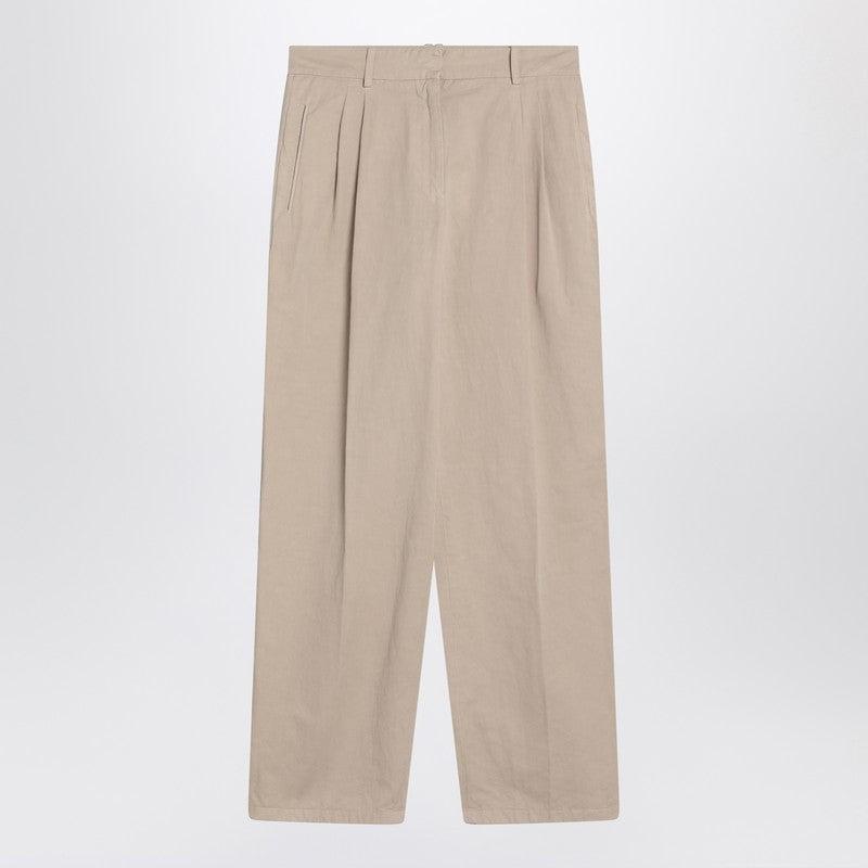The Row Women's Lilas  Cotton And Linen Trousers