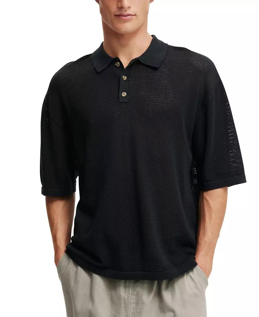 Cotton On Men's Knitted Polo Shirt