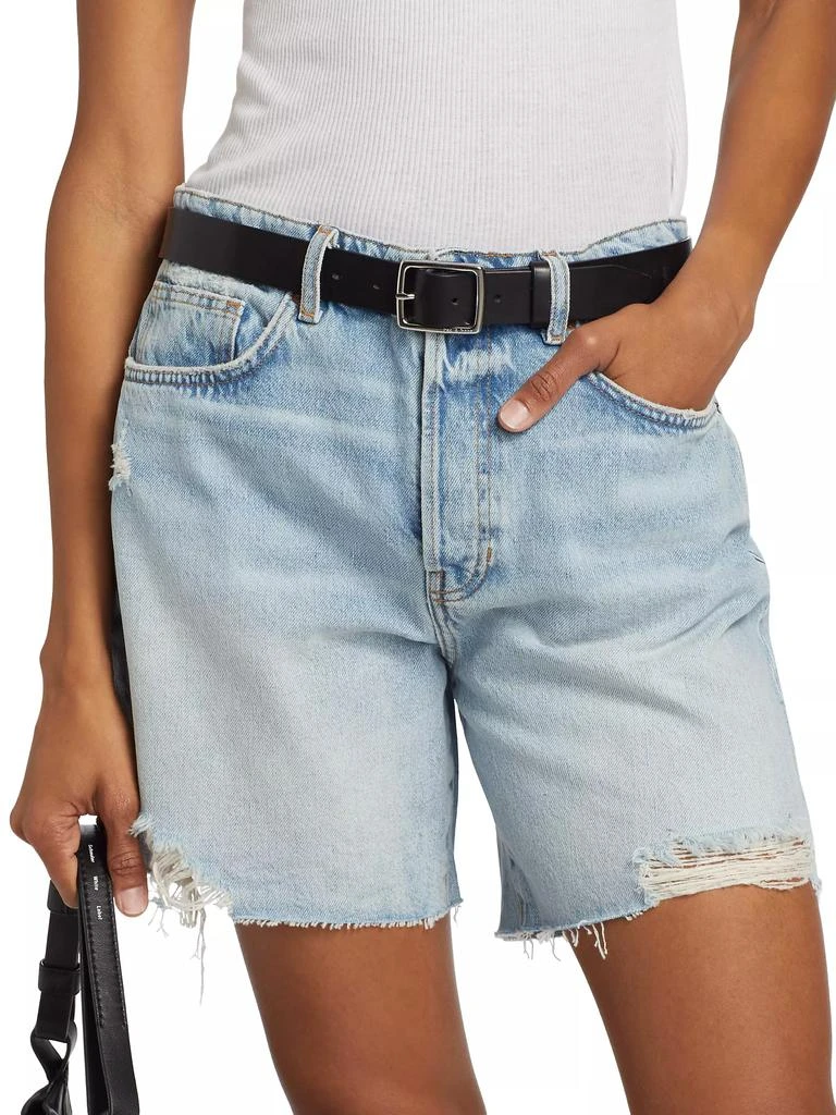 Reformation Raye Mid-Rise Relaxed Denim Shorts 3