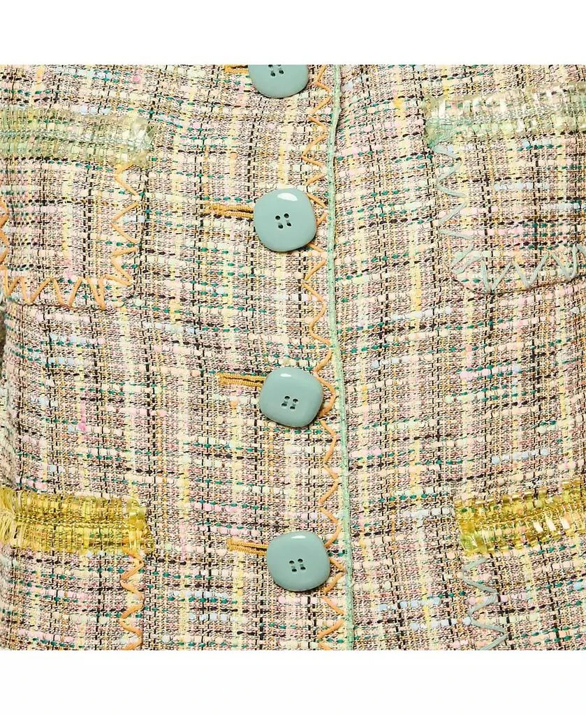 Pre-Owned Moschino Women
s Cheap And Chic Multicolor Tweed Short Sleeve Jacket 4