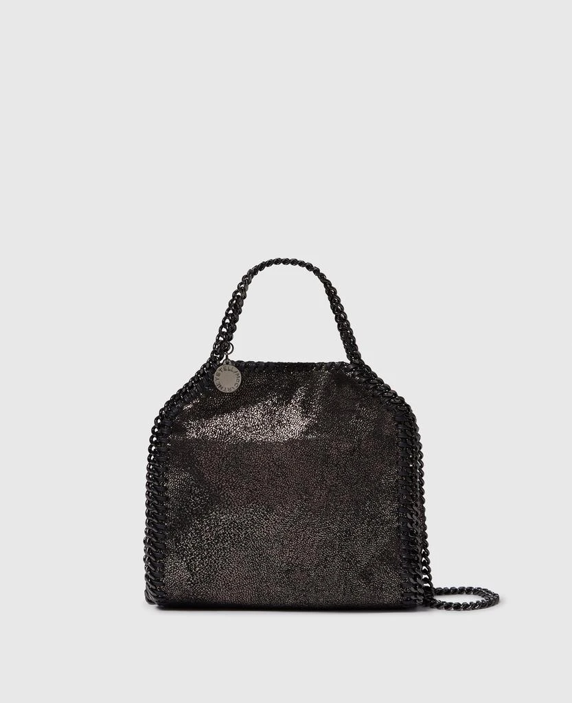 Stella McCartney Stella McCartney - Falabella Tiny Tote Bag, Woman, Dark grey metallic 1
