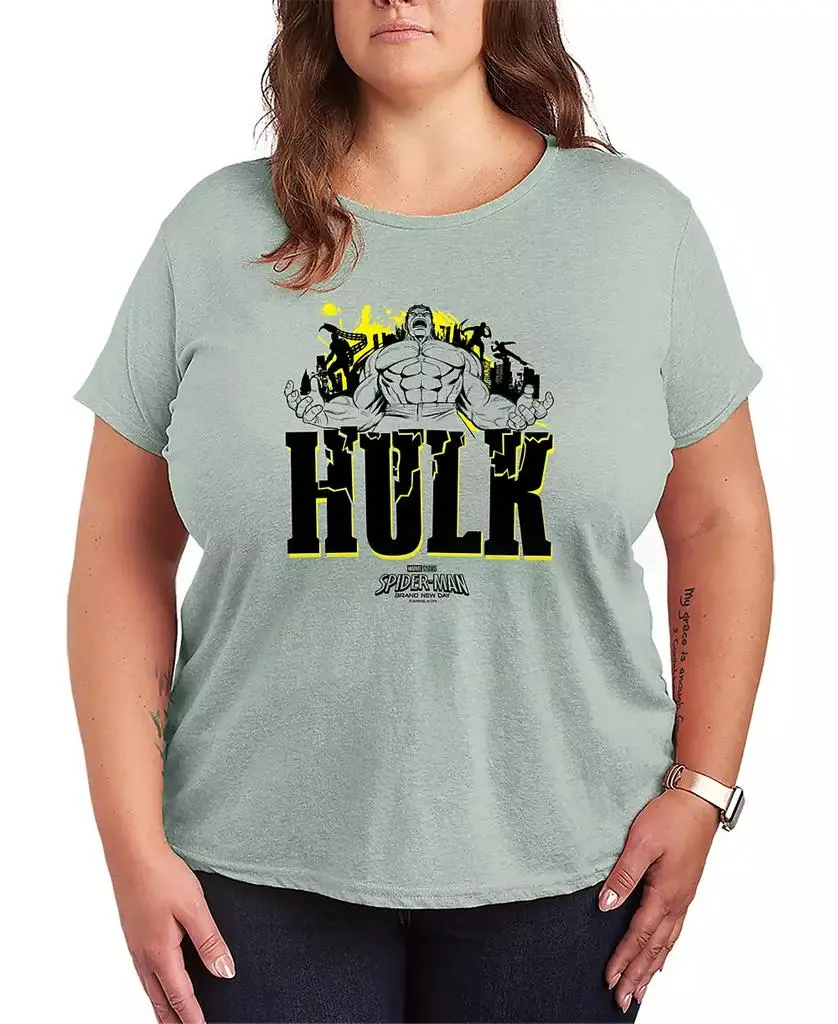 Hybrid Apparel Plus Size Spider-Man Brand New Day Hulk Graphic T-Shirt