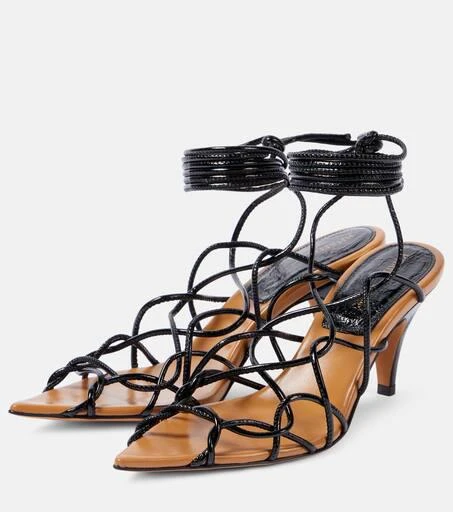Khaite Arden 75 leather sandals 5
