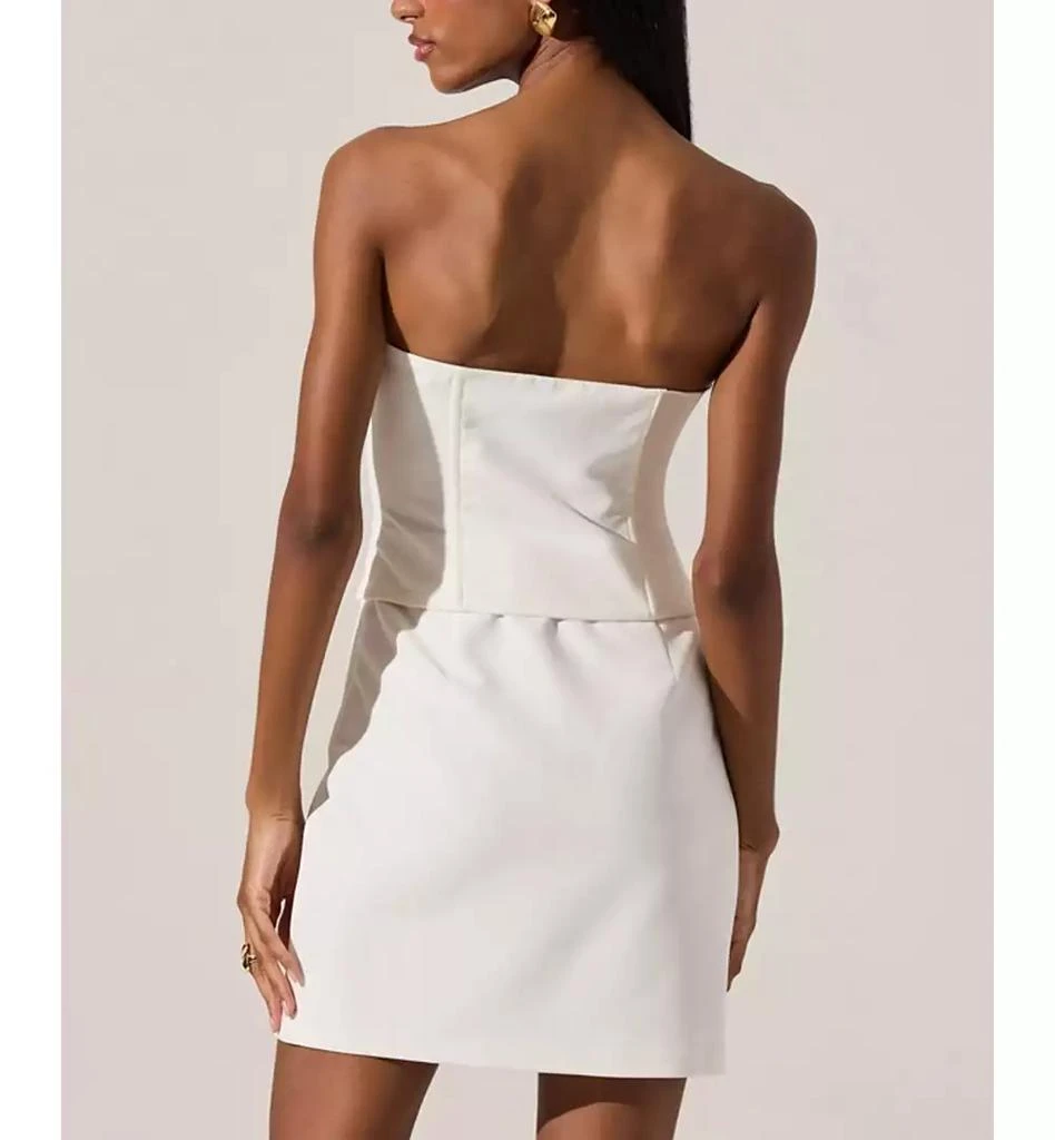 ASTR Women's Bow-Detail Strapless Mini Dress 4