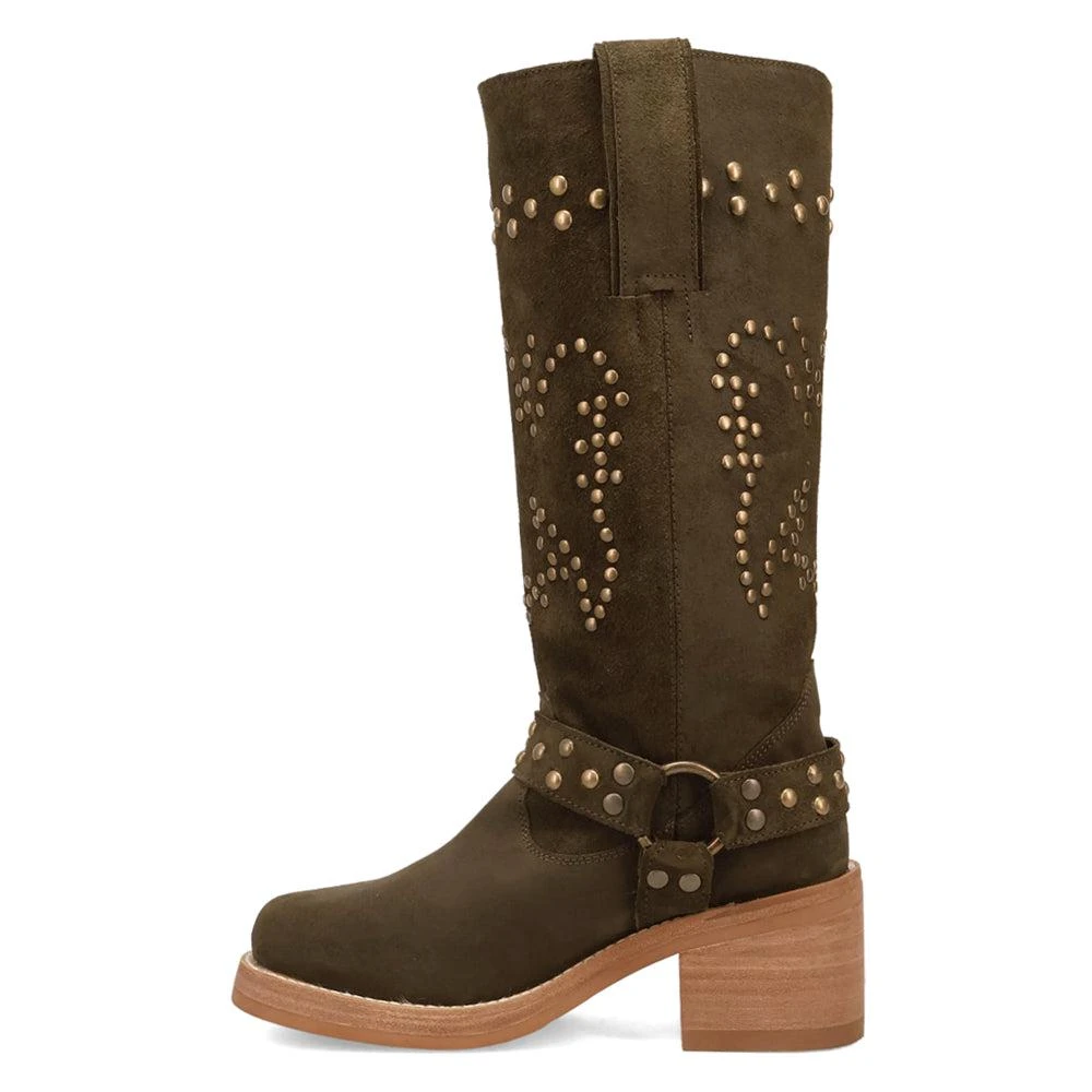 Dingo Troubadour Studded Round Toe Pull On Boots 3