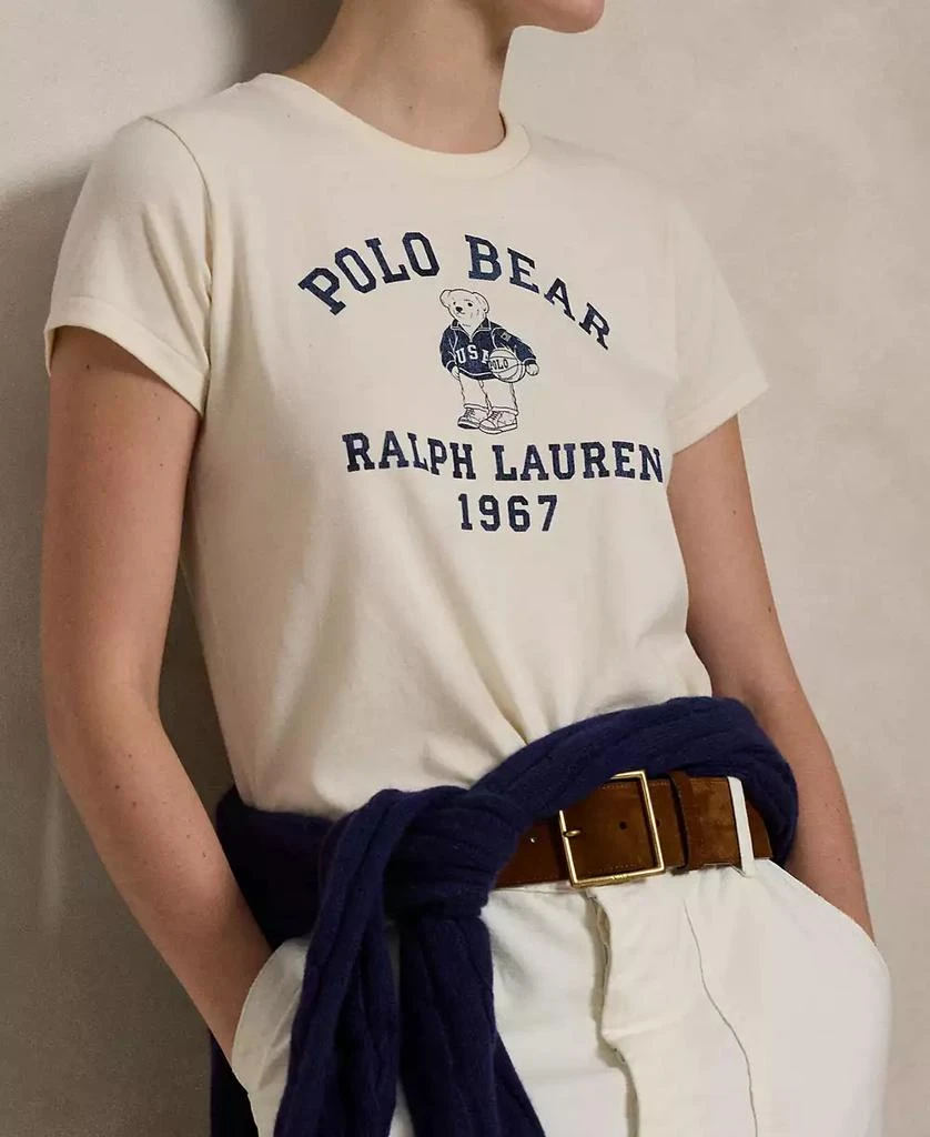 Ralph Lauren Women's Polo Bear Cotton Jersey Tee 3