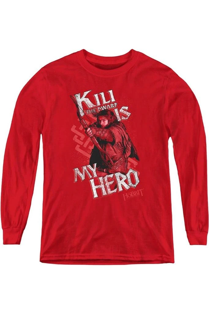 Gildan The Hobbit Kili Is My Hero Youth Long Sleeve Tee / T-Shirt 1
